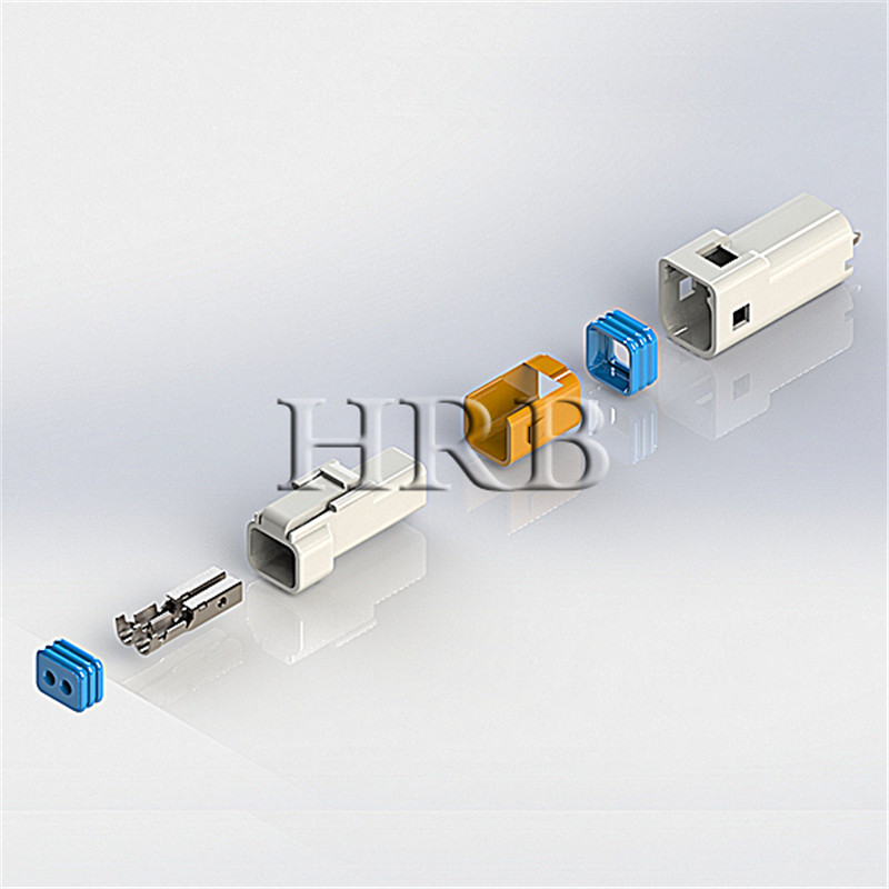 Connettori elettrici impermeabili filo-scheda a 2 poli dal produttore cinese  - Connettore HRB